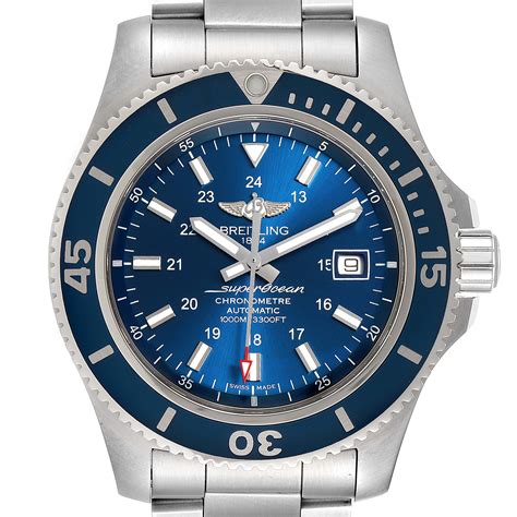 breitling watch superocean ii 44 gun blue|Breitling Superocean 44 chronograph.